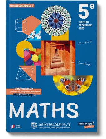 Couverture du manuel Mathématiques 5e (2026)